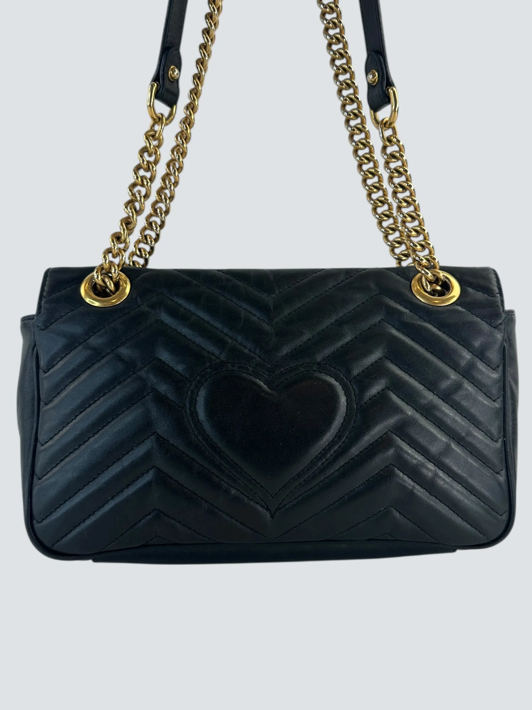Gucci Black Leather Marmont handbag