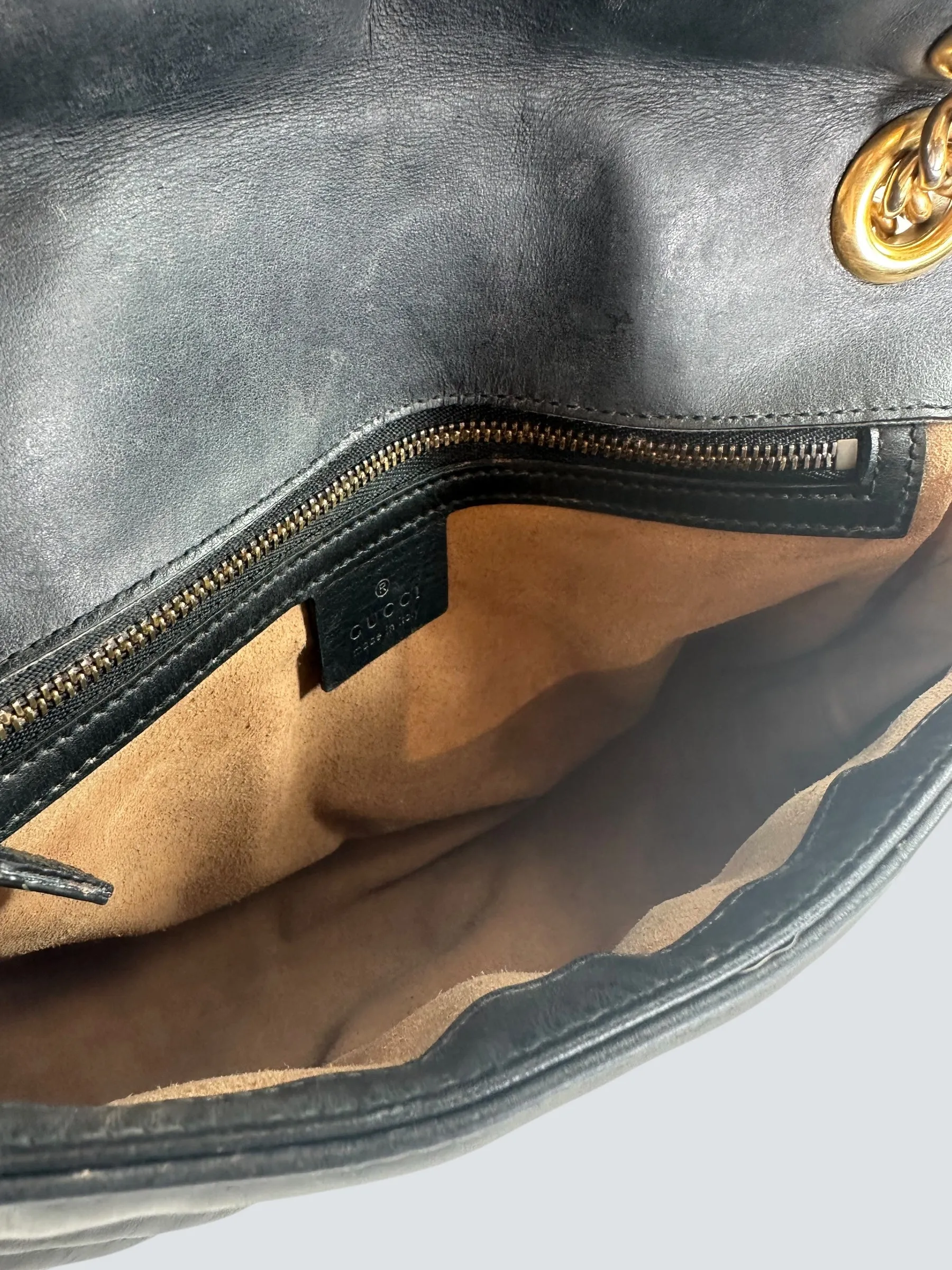 Gucci Black Leather Marmont handbag