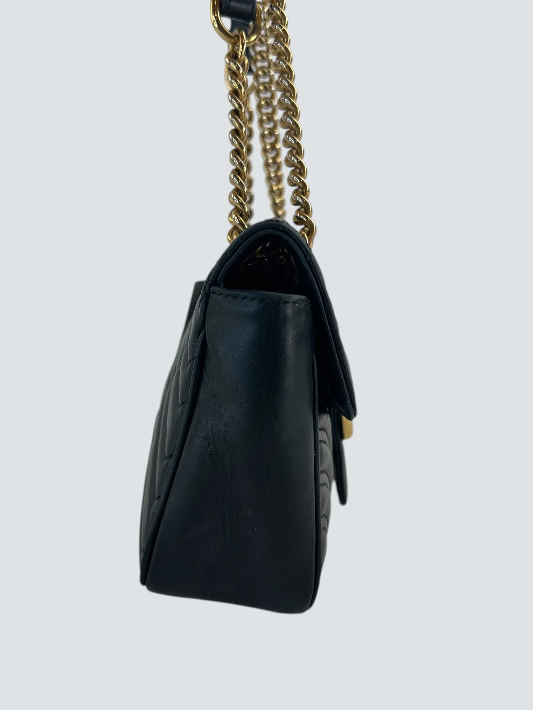 Gucci Black Leather Marmont handbag