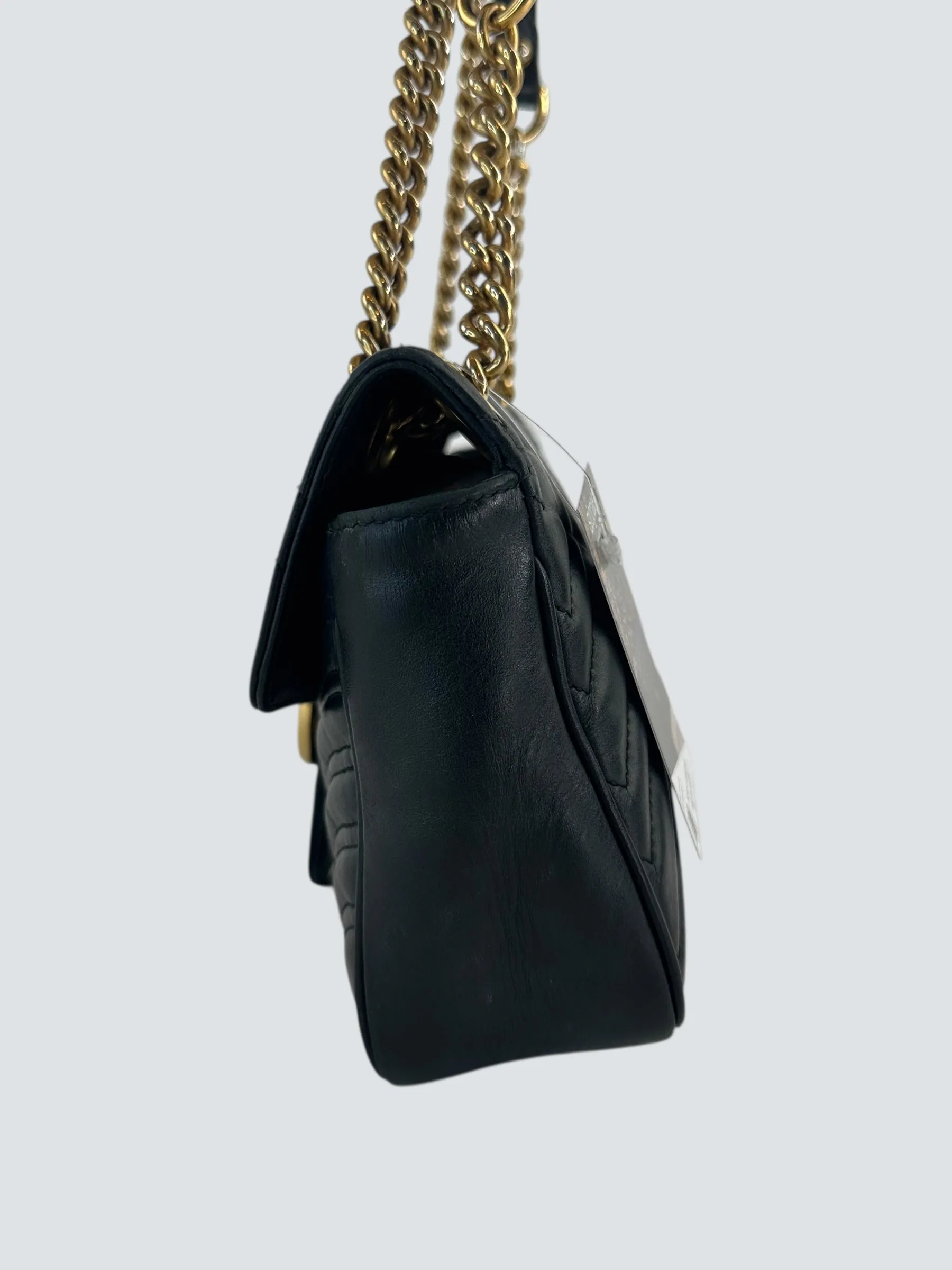 Gucci Black Leather Marmont handbag