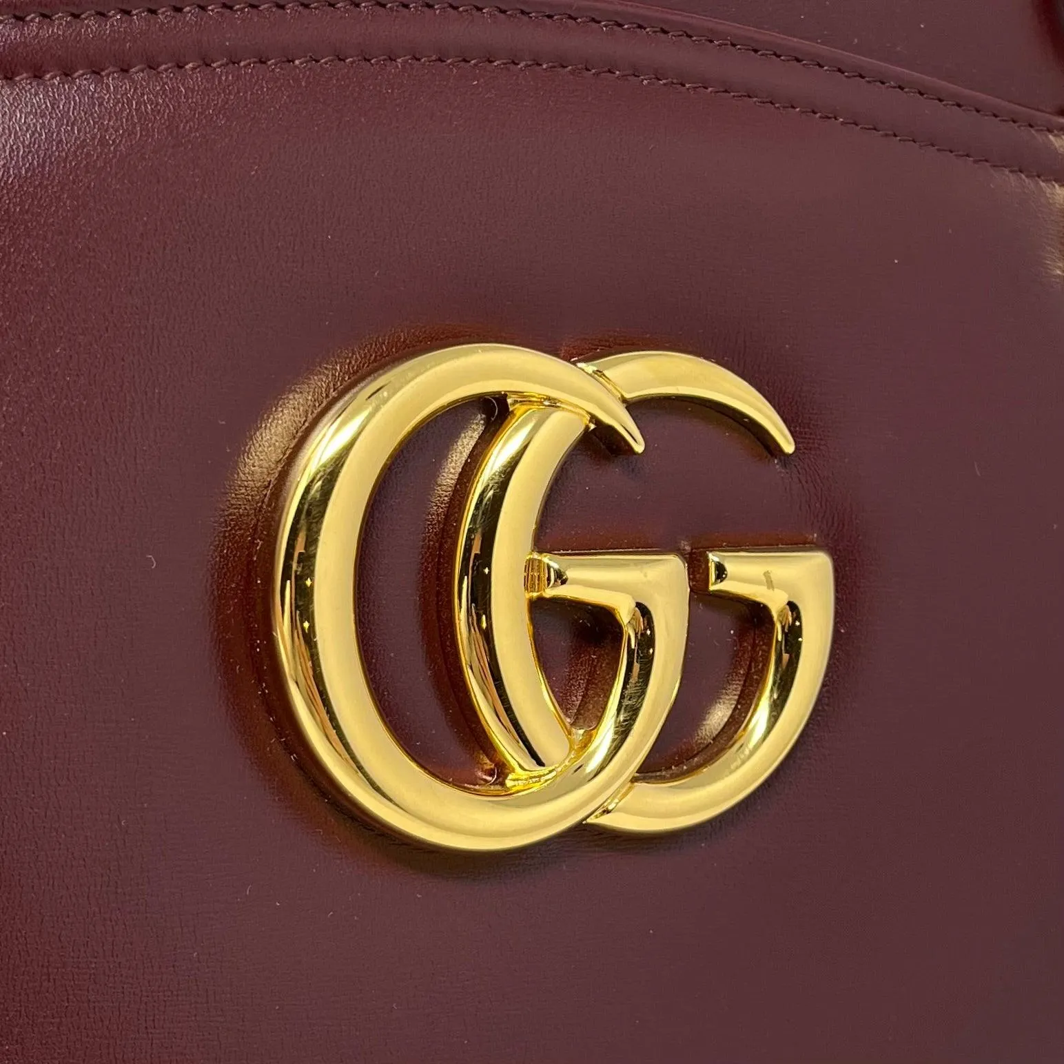 Gucci Burgundy Large Arli Shoulder Bag