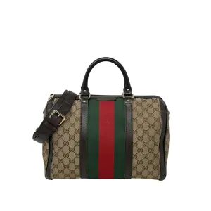 Gucci GG Canvas Sherry Boston Bag