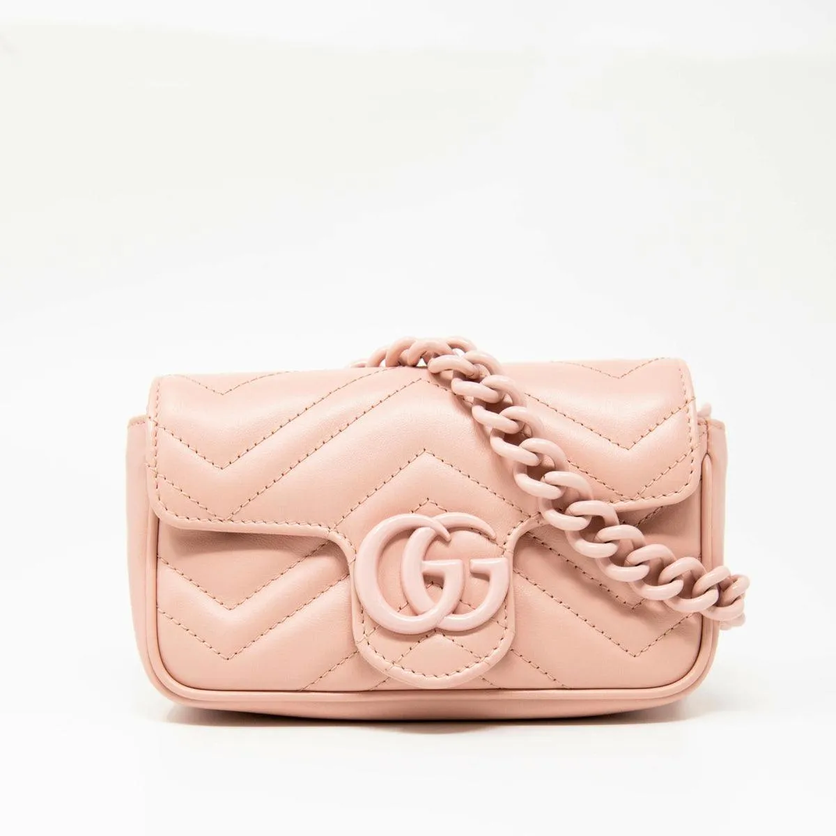 Gucci Pink GG Marmont Belt Bag 80