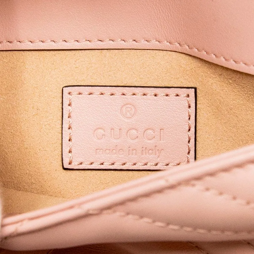 Gucci Pink GG Marmont Belt Bag 80