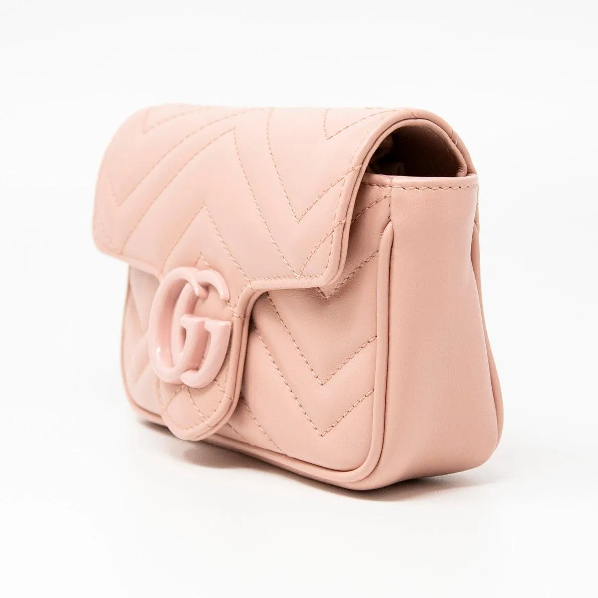 Gucci Pink GG Marmont Belt Bag 80