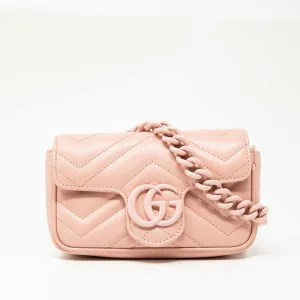 Gucci Pink GG Marmont Belt Bag 80