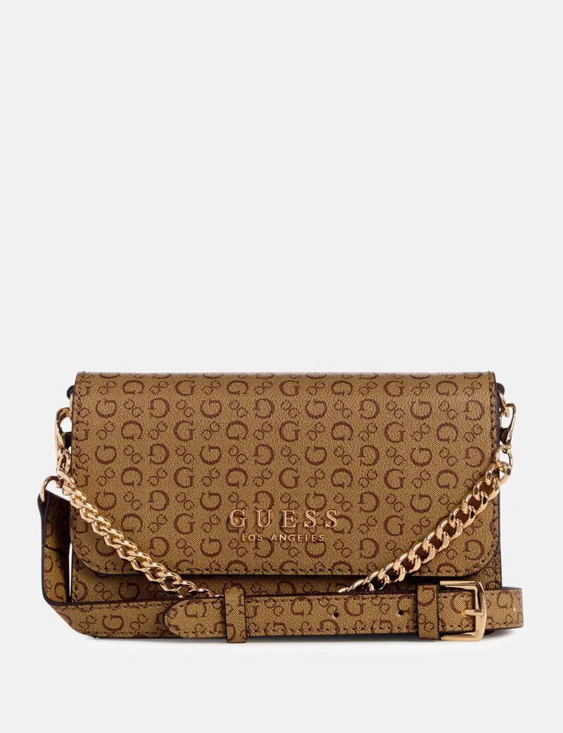 G.U.E.S.S Saffron crossbody flap bag