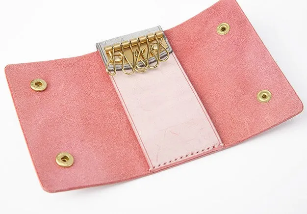 Handmade Cute LEATHER Womens Small Card Key Wallet Leather Key Wallet FOR Women