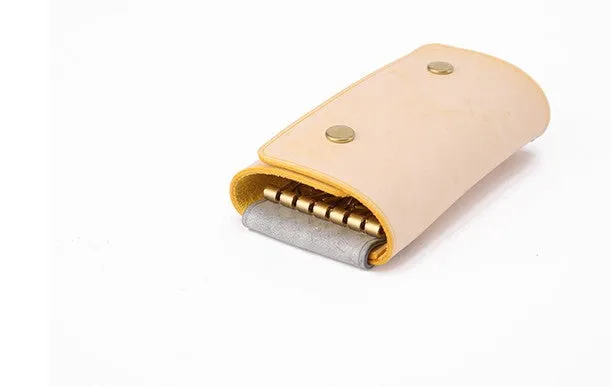 Handmade Cute LEATHER Womens Small Card Key Wallet Leather Key Wallet FOR Women