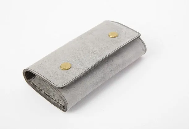 Handmade Cute LEATHER Womens Small Card Key Wallet Leather Key Wallet FOR Women