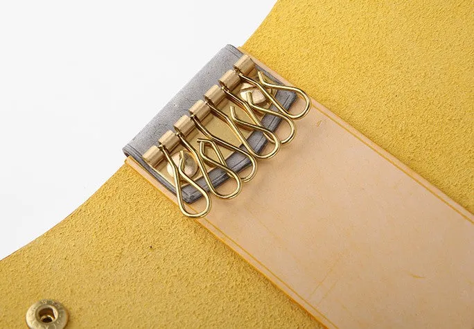 Handmade Cute LEATHER Womens Small Card Key Wallet Leather Key Wallet FOR Women