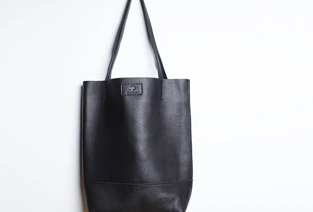 Handmade Genuine Leather Handbag Tote Bag Shopper Bag Shoulder Bag Purse For Women