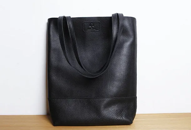 Handmade Genuine Leather Handbag Tote Bag Shopper Bag Shoulder Bag Purse For Women