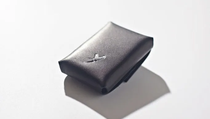 Handmade LEATHER Black Womens Small Card Wallet Leather Change Wallet FOR Women