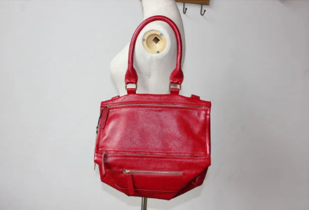 Handmade Leather Handbag Locomotive Motorcycle Models Leather Shoulder Bag For Women