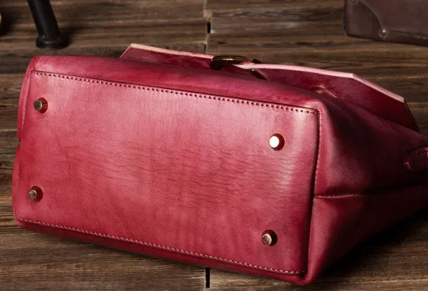 Handmade Leather handbag purse shoulder bag for women leather shopper bag