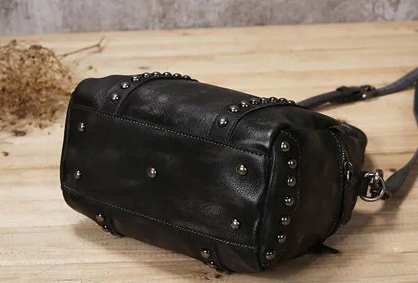 Handmade Leather handbag purse shoulder bag for women leather shopper bag