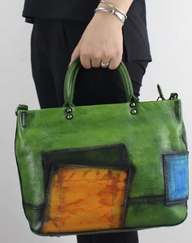 Handmade Leather handbag shoulder bag for women leather shopper bag