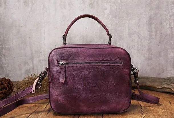 Handmade Leather handbags purse shoulder bag for women leather shopper bag