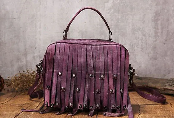 Handmade Leather handbags purse shoulder bag for women leather shopper bag