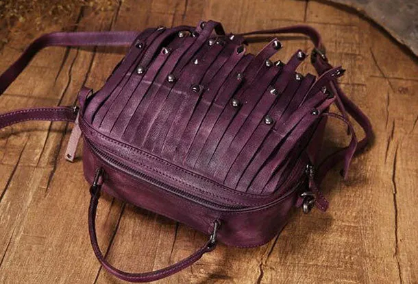 Handmade Leather handbags purse shoulder bag for women leather shopper bag