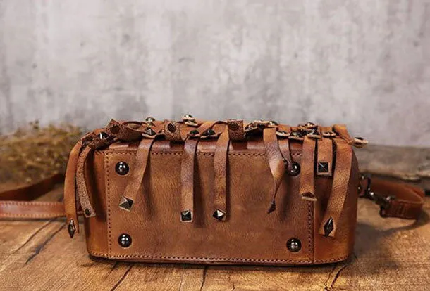 Handmade Leather handbags purse shoulder bag for women leather shopper bag