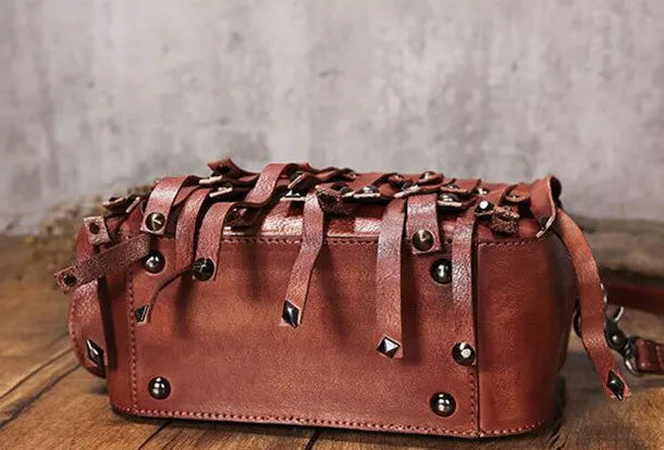 Handmade Leather handbags purse shoulder bag for women leather shopper bag