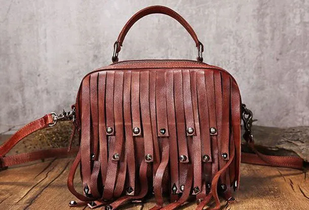 Handmade Leather handbags purse shoulder bag for women leather shopper bag