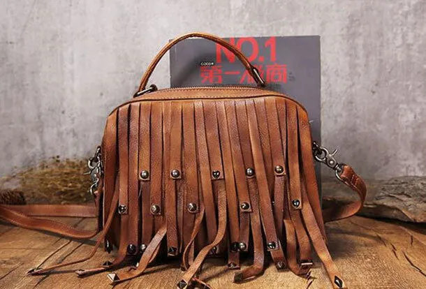 Handmade Leather handbags purse shoulder bag for women leather shopper bag