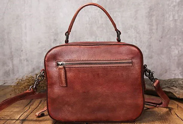 Handmade Leather handbags purse shoulder bag for women leather shopper bag