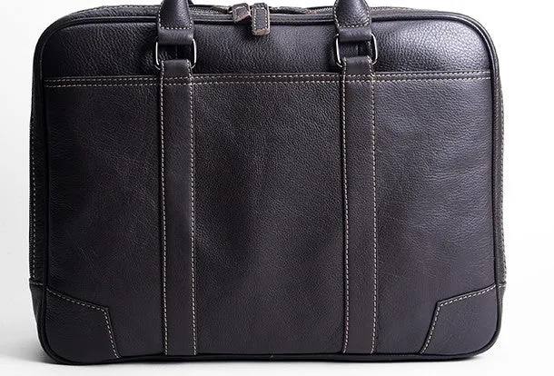Handmade leather men Briefcase messenger large vintage shoulder laptop bag vintage bag