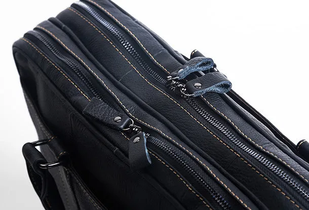 Handmade leather men Briefcase messenger large vintage shoulder laptop bag vintage bag