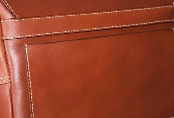 Handmade leather men Briefcase messenger vintage shoulder laptop bag vintage bag