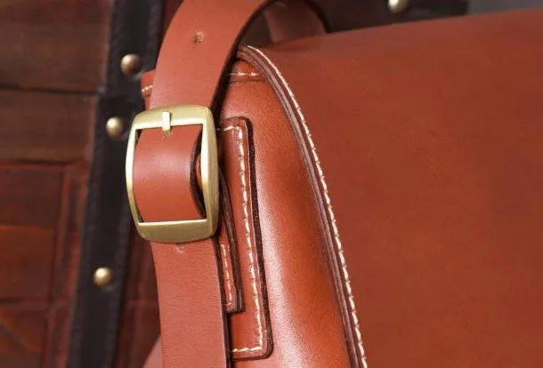 Handmade leather men Briefcase messenger vintage shoulder laptop bag vintage bag