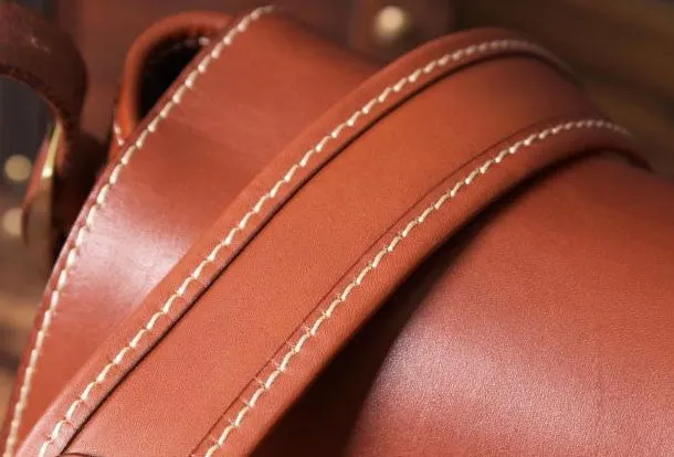Handmade leather men Briefcase messenger vintage shoulder laptop bag vintage bag