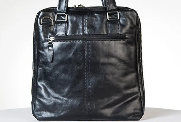 Handmade leather men Briefcase messenger vintage shoulder laptop bag vintage bag