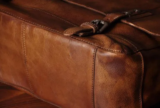 Handmade leather men messenger Bag Cool Shoulder Bags Travel Messenger Bags