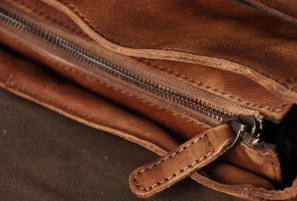 Handmade leather men messenger Bag Cool Shoulder Bags Travel Messenger Bags