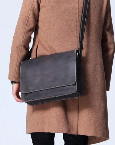 Handmade leather men satchel bag messenger large vintage shoulder laptop bag vintage bag