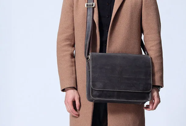 Handmade leather men satchel bag messenger large vintage shoulder laptop bag vintage bag