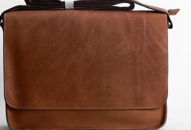 Handmade leather men satchel bag messenger large vintage shoulder laptop bag vintage bag