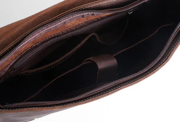 Handmade leather men satchel bag messenger large vintage shoulder laptop bag vintage bag