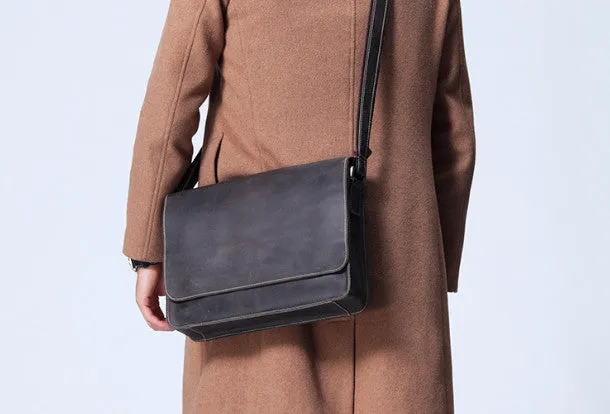 Handmade leather men satchel bag messenger large vintage shoulder laptop bag vintage bag