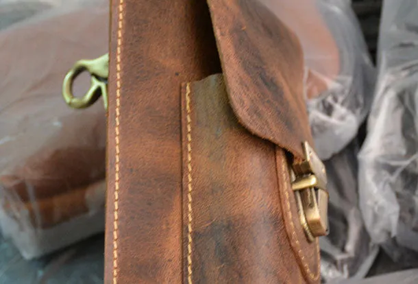 Handmade Leather Mens Cell Phone Holsters Waist Bags Hip Pack Belt Bag for Men