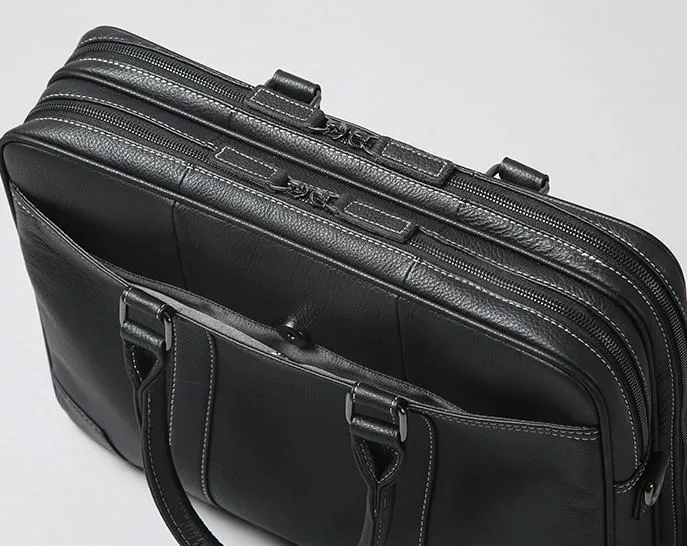 Handmade Leather Mens Cool Messenger Bag Work Bag Business Bag Briefcase Bag for men