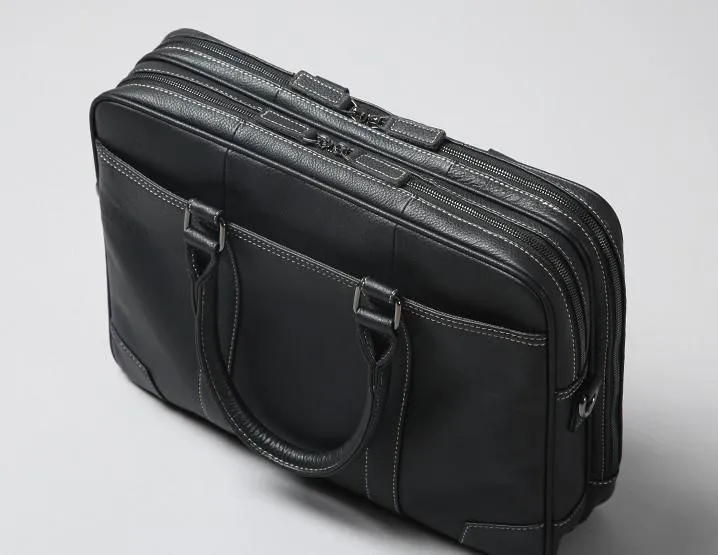 Handmade Leather Mens Cool Messenger Bag Work Bag Business Bag Briefcase Bag for men