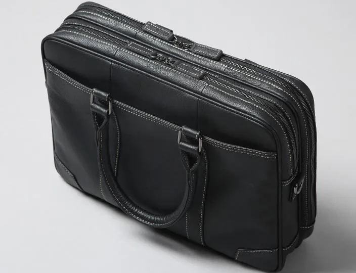 Handmade Leather Mens Cool Messenger Bag Work Bag Business Bag Briefcase Bag for men