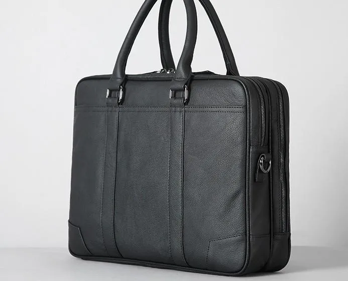 Handmade Leather Mens Cool Messenger Bag Work Bag Business Bag Briefcase Bag for men