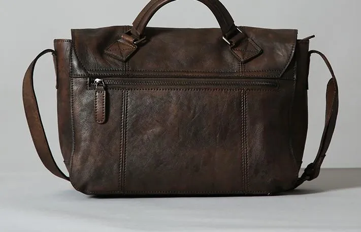 Handmade Leather Mens Cool Shoulder Bag Messenger Bag for men