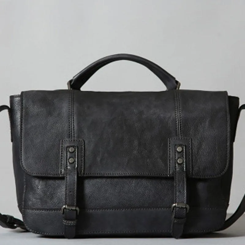 Handmade Leather Mens Cool Shoulder Bag Messenger Bag for men